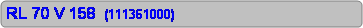 Zaoblen obdnik: RL 70 V 158  (111361000)